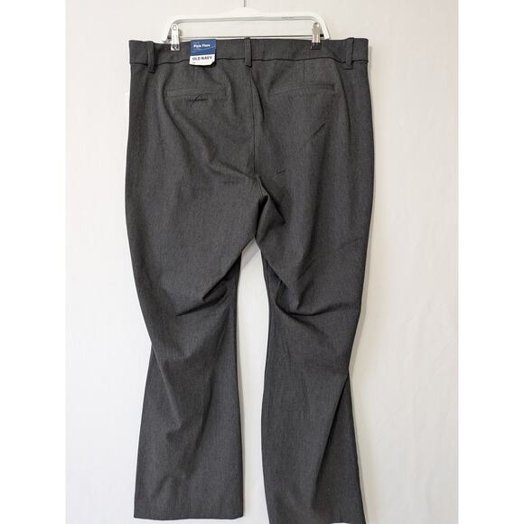 Old Navy Pixie Flare Womens Gray Flare Dress Pants Size 20 Office Career Stretch - Picture 3 of 10
